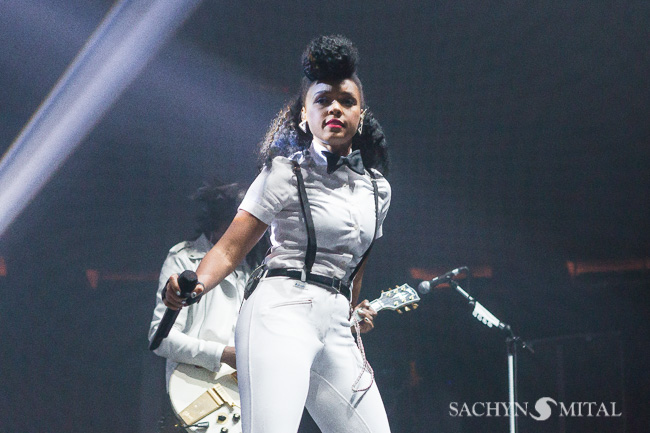 Janelle Monáe opening for Stromae at Madison Square Garden on October 1st 2015.