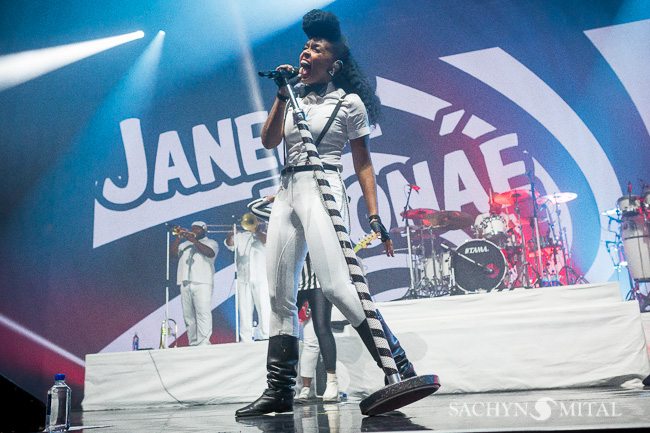 Janelle Monáe opening for Stromae at Madison Square Garden on October 1st 2015.