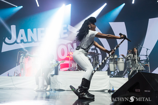 Janelle Monáe opening for Stromae at Madison Square Garden on October 1st 2015.