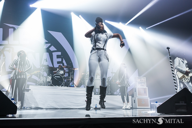 Janelle Monáe opening for Stromae at Madison Square Garden on October 1st 2015.