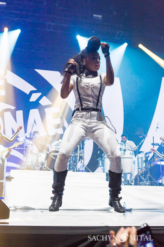 Janelle Monáe opening for Stromae at Madison Square Garden on October 1st 2015.